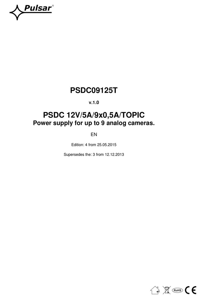 Pulsar PSDC09125T User manual