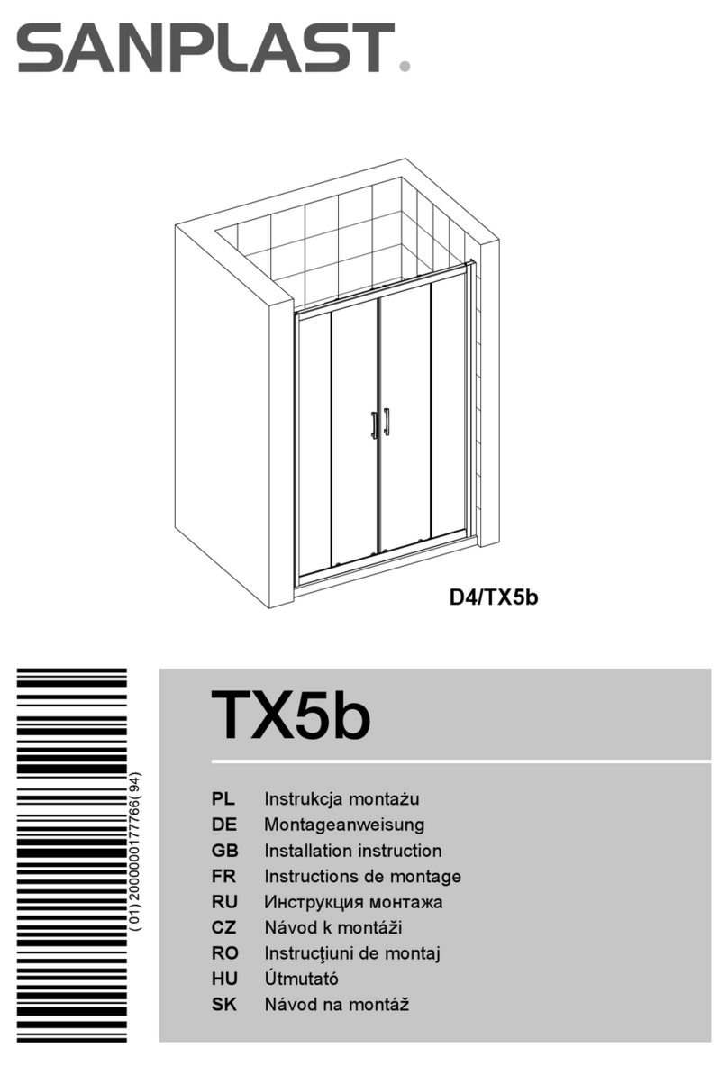 SANPLAST D4/TX5b Installation instruction