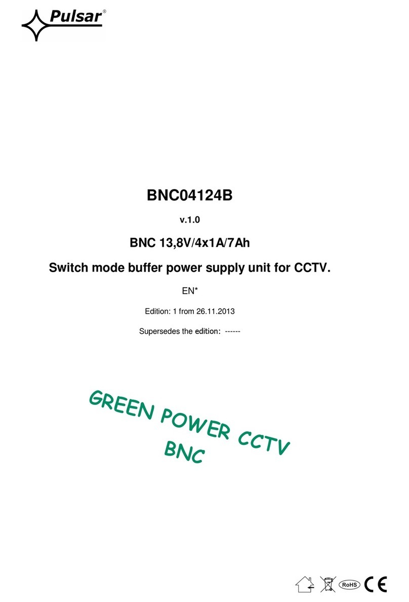 Pulsar BNC04124B User manual