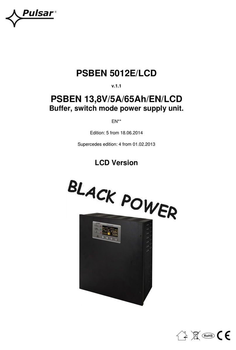 Pulsar BLACK POWER PSBEN 5012E/LCD User manual