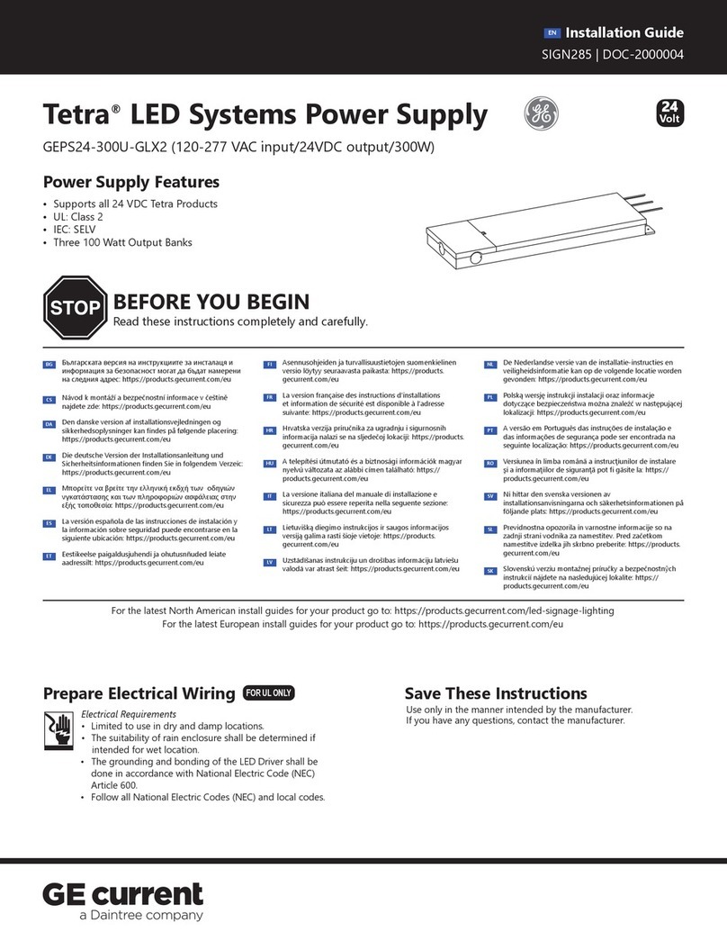 Daintree GE Tetra GEPS24-300U-GLX2 installation guide