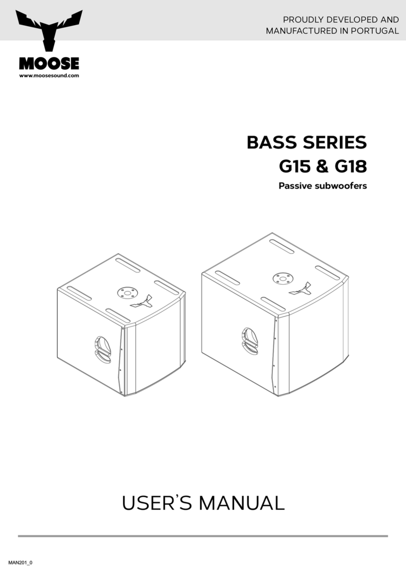 MOOSE BASS G15 user manual