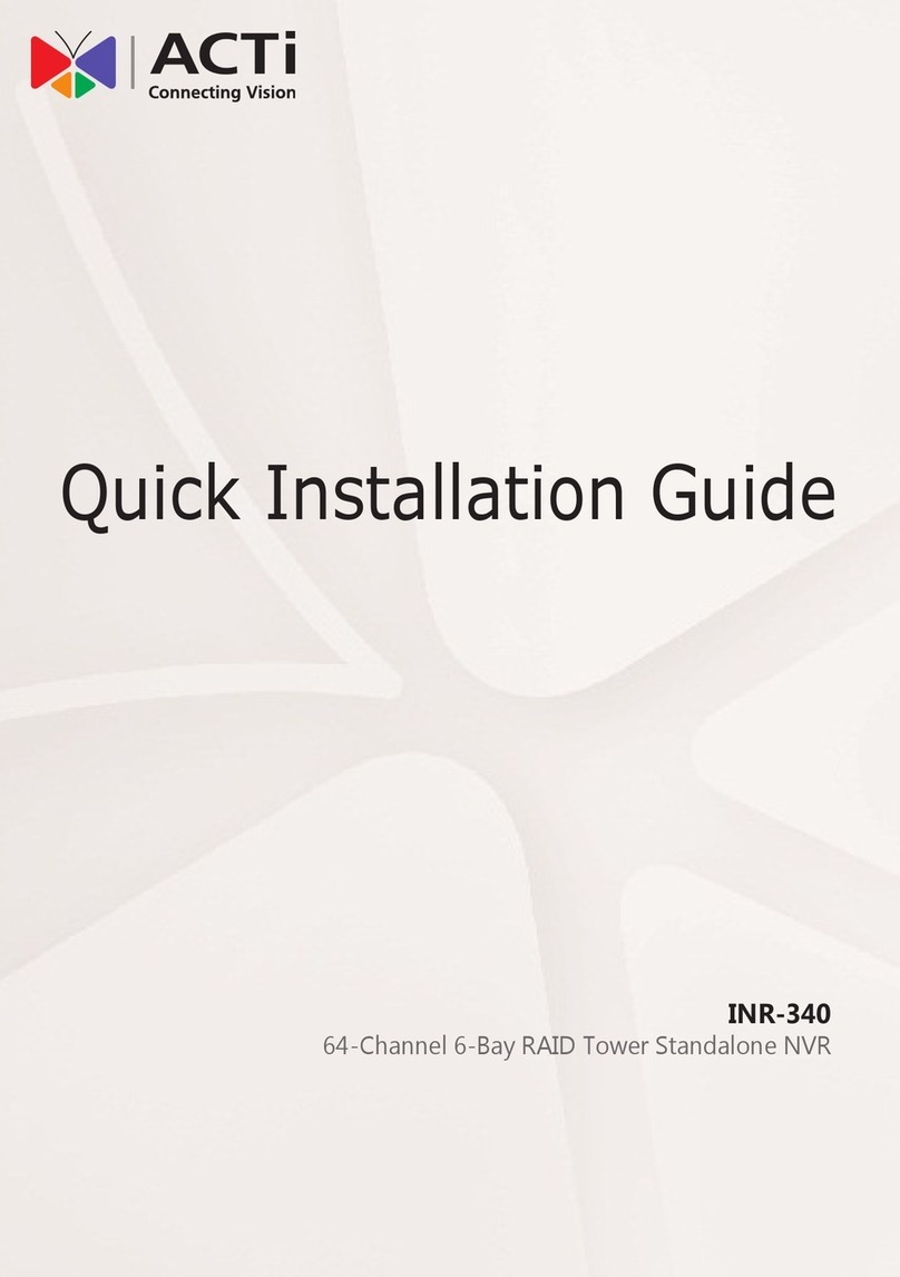ACTi INR-340 Quick installation guide