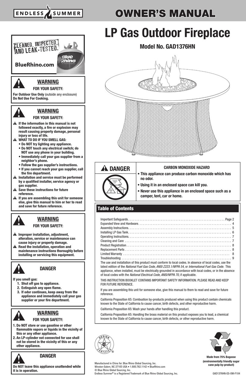 Endless Summer GAD1376HN User manual