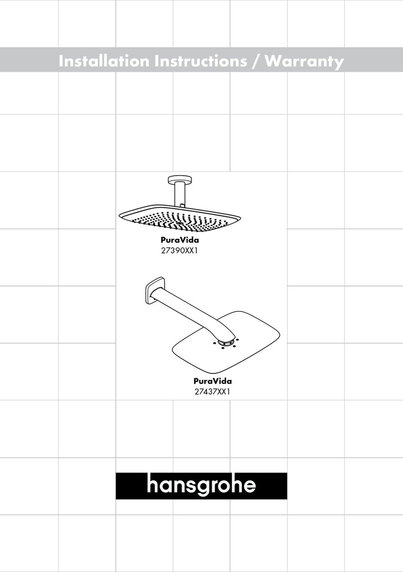 Hans Grohe PuraVida 27390 1 Series Installation guide