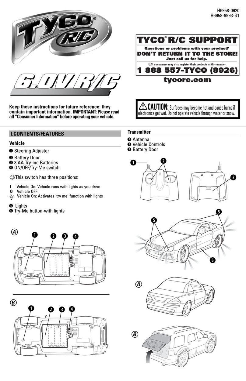 Mattel Tyco R/C H6958-0920 user manual