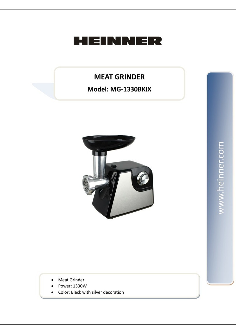 Heinner MG-1330BKIX User manual