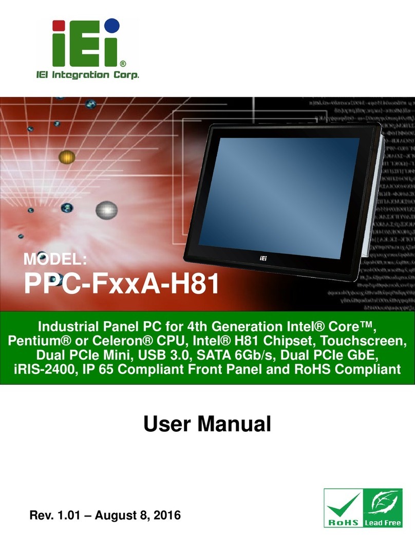 IEI Technology PPC-F A-H81 Series user manual IEI Technology PPC-F A-H81 Series user manual