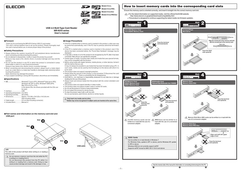 Elecom MR-K010 Series user manual