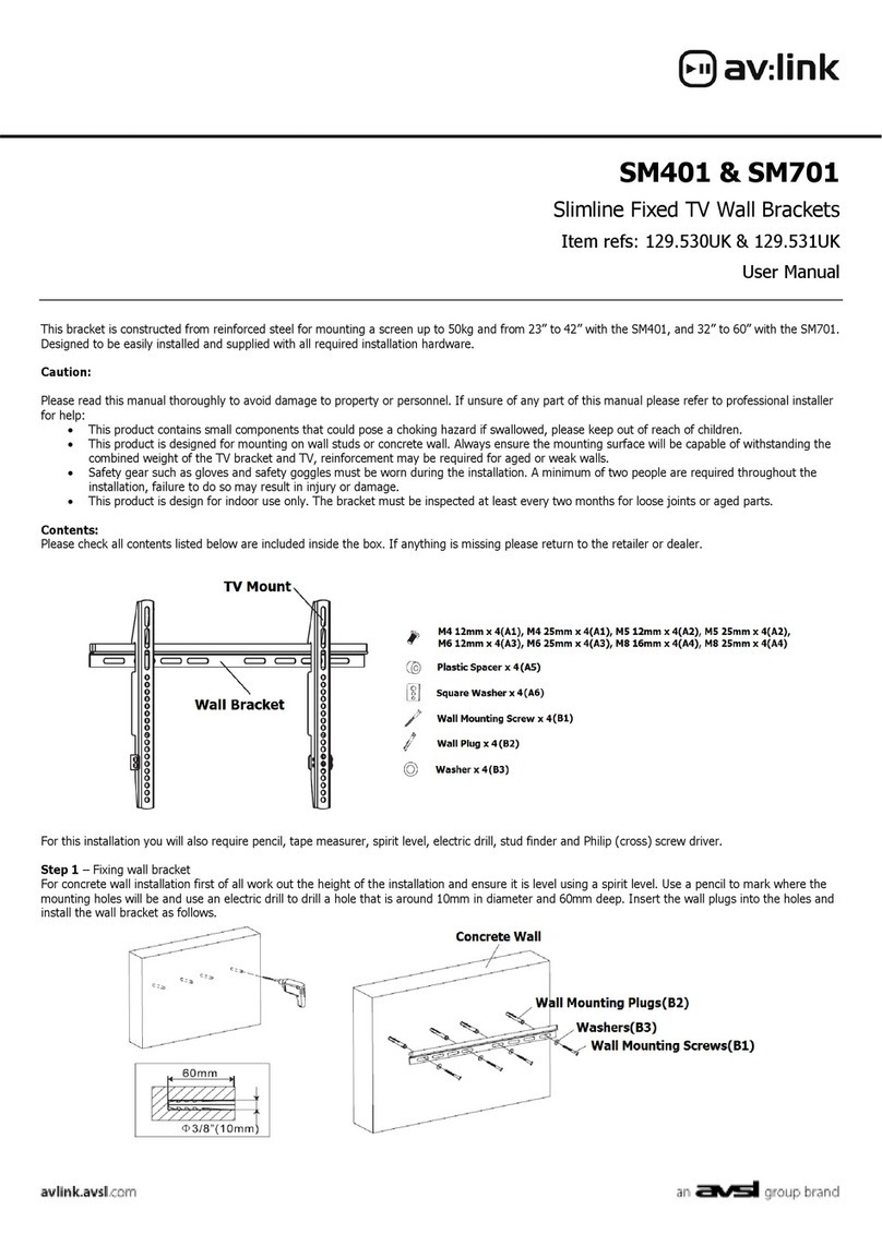 Avsl AV Link SM401 user manual Avsl AV Link SM401 user manual