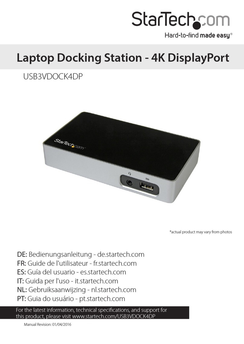 StarTech.com USB3VDOCK4DP User manual