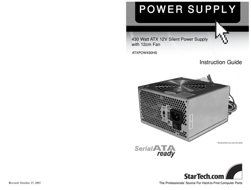 StarTech.com ATXPOW430HS Instruction guide