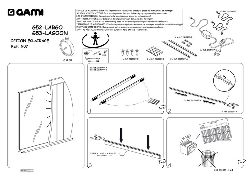 Gami G52-LARGO Assembly instructions