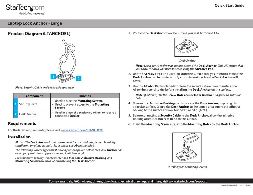 StarTech.com LTANCHORL User manual