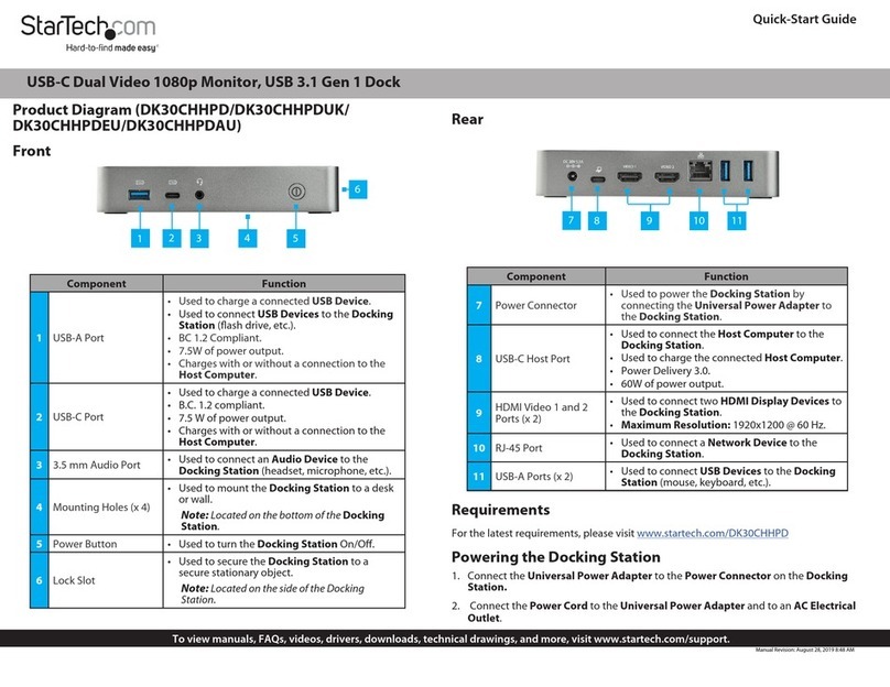 StarTech.com DK30CHHPD User manual