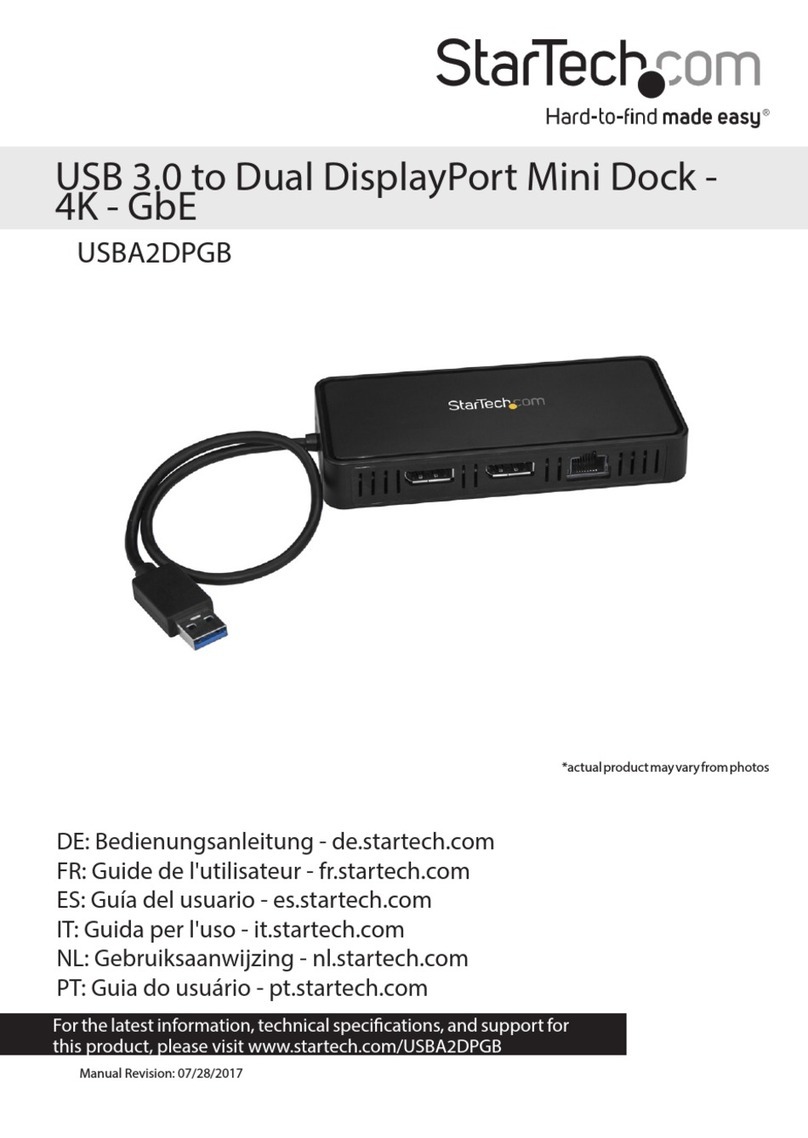 StarTech.com USBA2DPGB User manual StarTech.com USBA2DPGB User manual