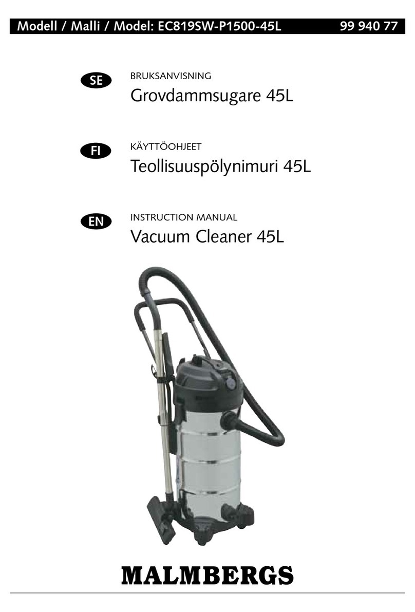 Malmbergs EC819SW-P1500-45L instruction manual