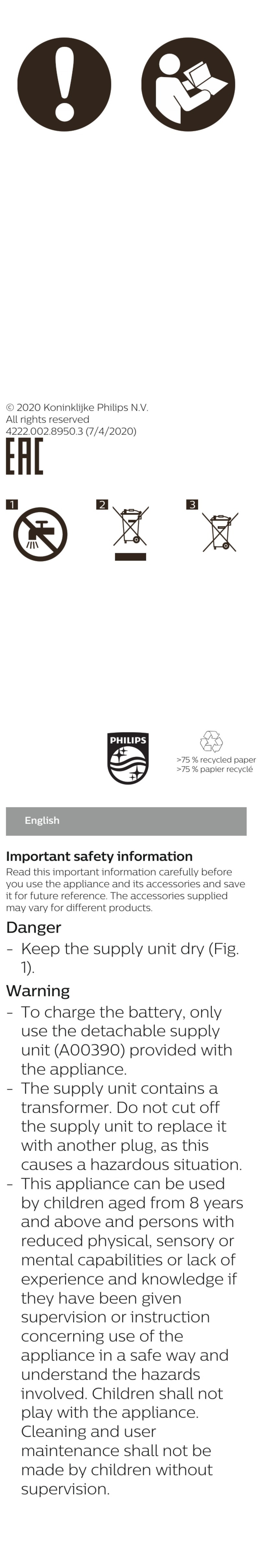 Philips 3000 series User manual
