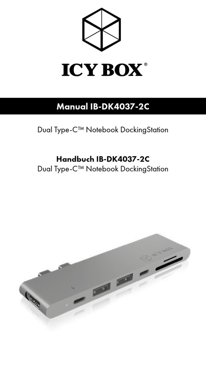 KeySonic Icy Box IB-DK4037-2C manual