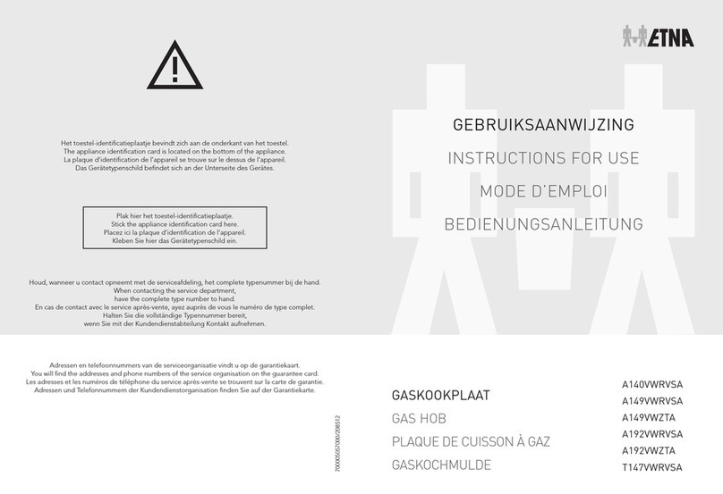 ETNA A140VWRVSA Instructions for use
