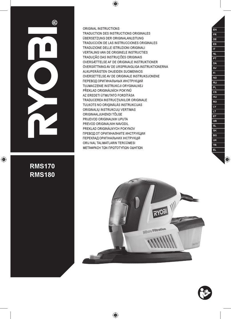 Ryobi RMS180 User manual