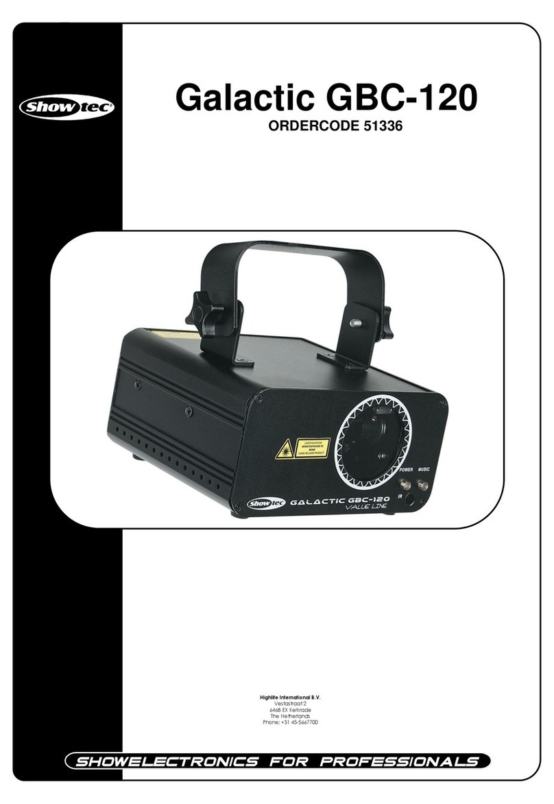 Show Tec Galactic GBC-120 User manual