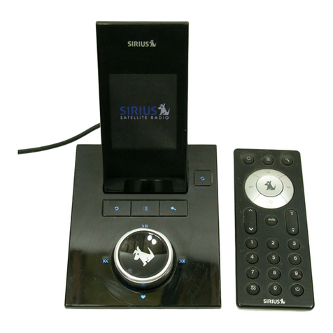 Sirius Satellite Radio S50-H1 User manual