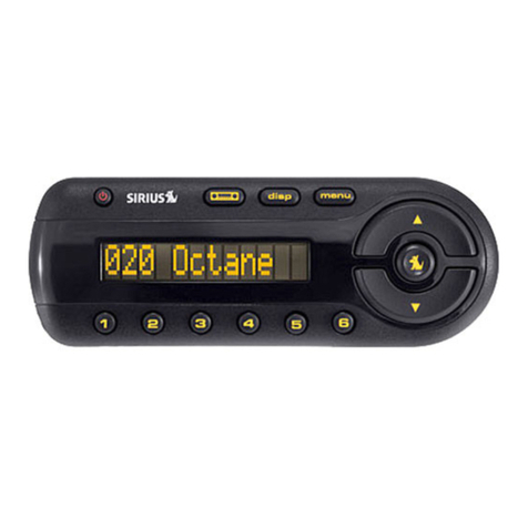 Sirius Satellite Radio GS1SI2TK1 User manual Sirius Satellite Radio GS1SI2TK1 User manual