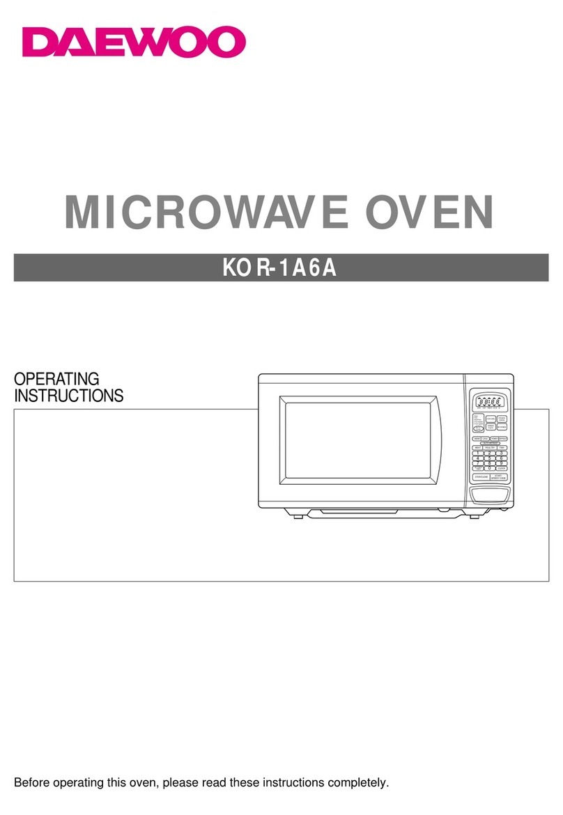Daewoo KOR-1A6A operating instructions