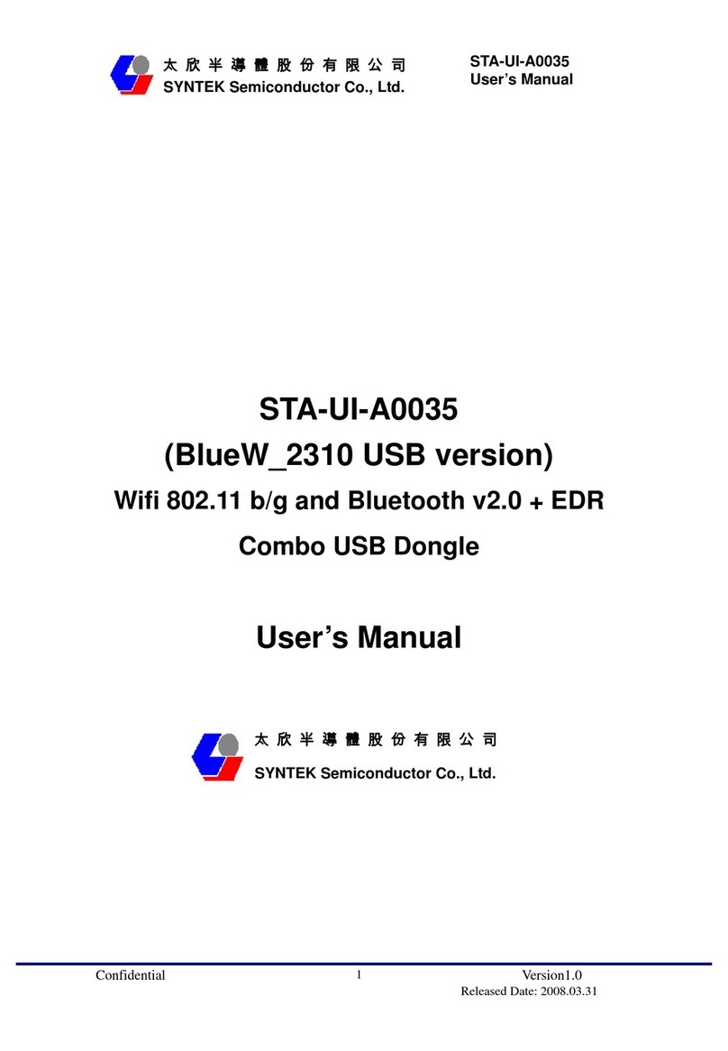 SYNTEK BlueW-2310U user manual