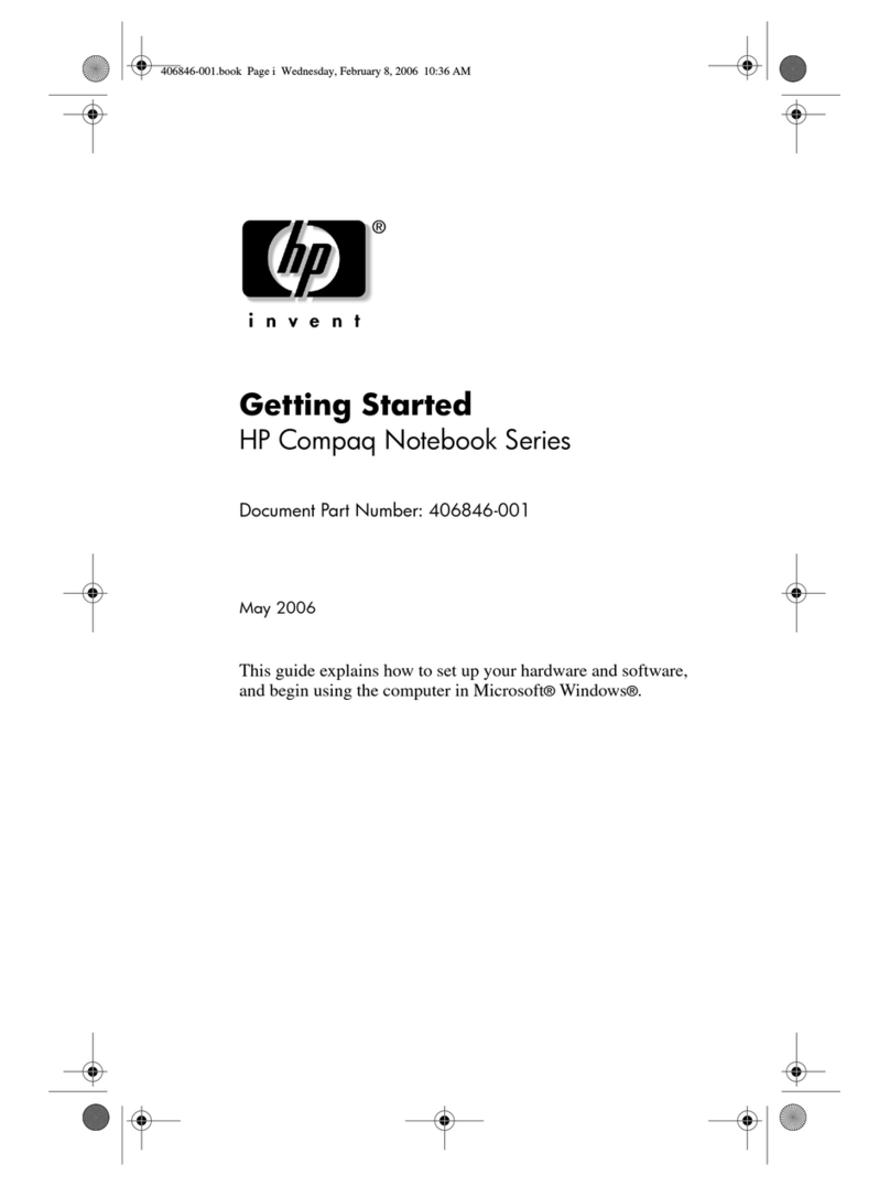 HP Invent Compaq Series User manual