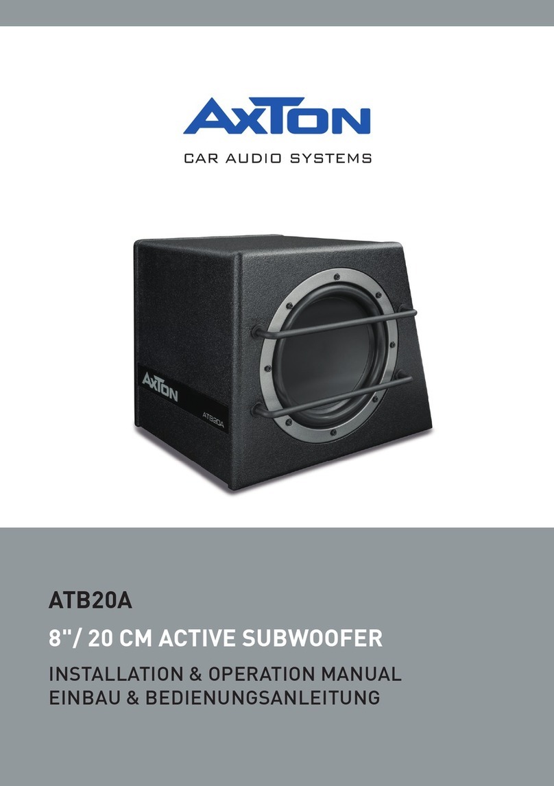 AXTON ATB20A User manual