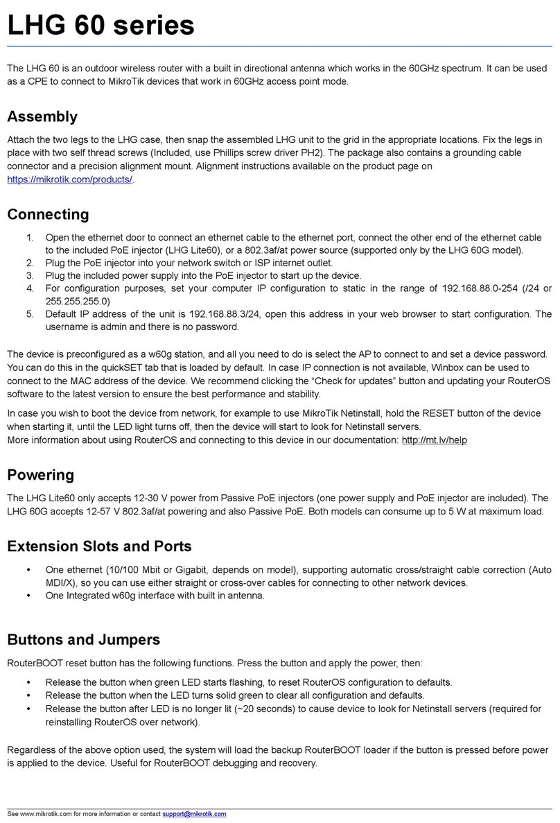 MikroTik LHG 60 Series user manual