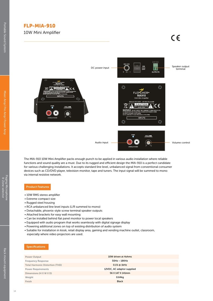 Flepcher FLP-MIA910 quick start guide