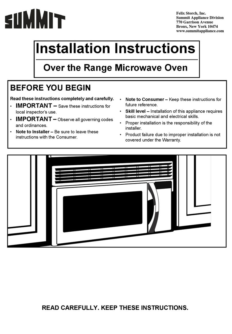 Summit OTRSS30 installation instructions