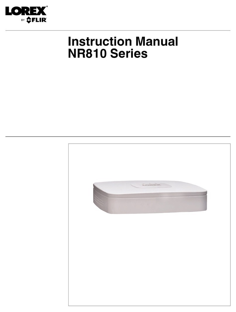 FLIR LOREX NR810 Series instruction manual