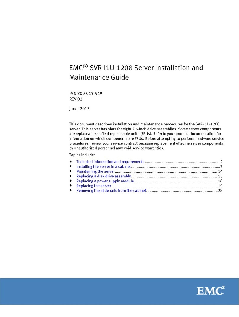 EMC SVR-I1U-1208 Product manual EMC SVR-I1U-1208 Product manual