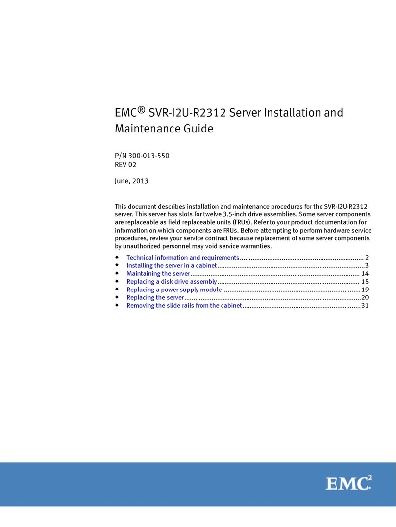 EMC SVR-I2U-R2312 Product manual
