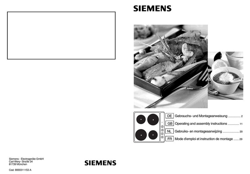 Siemens ET130501/04 Operating and assembly instruction