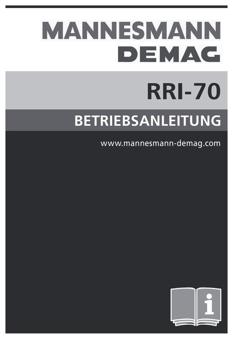 Mannesmann Demag RRI-70 operating manual