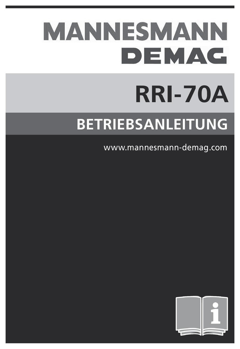 Mannesmann Demag RRI-70A operating manual