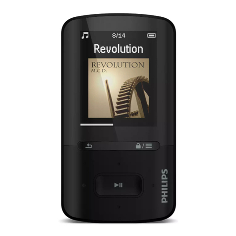 Philips GoGEAR SA4VBE 08 User manual