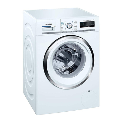 Siemens WM14W790IN Instruction manual and installation instructions
