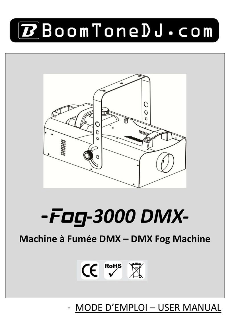 BoomToneDJ Fog-3000 DMX User manual