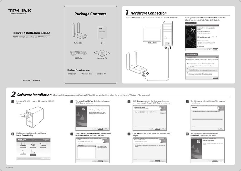 TP-Link TL-WN822N User manual TP-Link TL-WN822N User manual