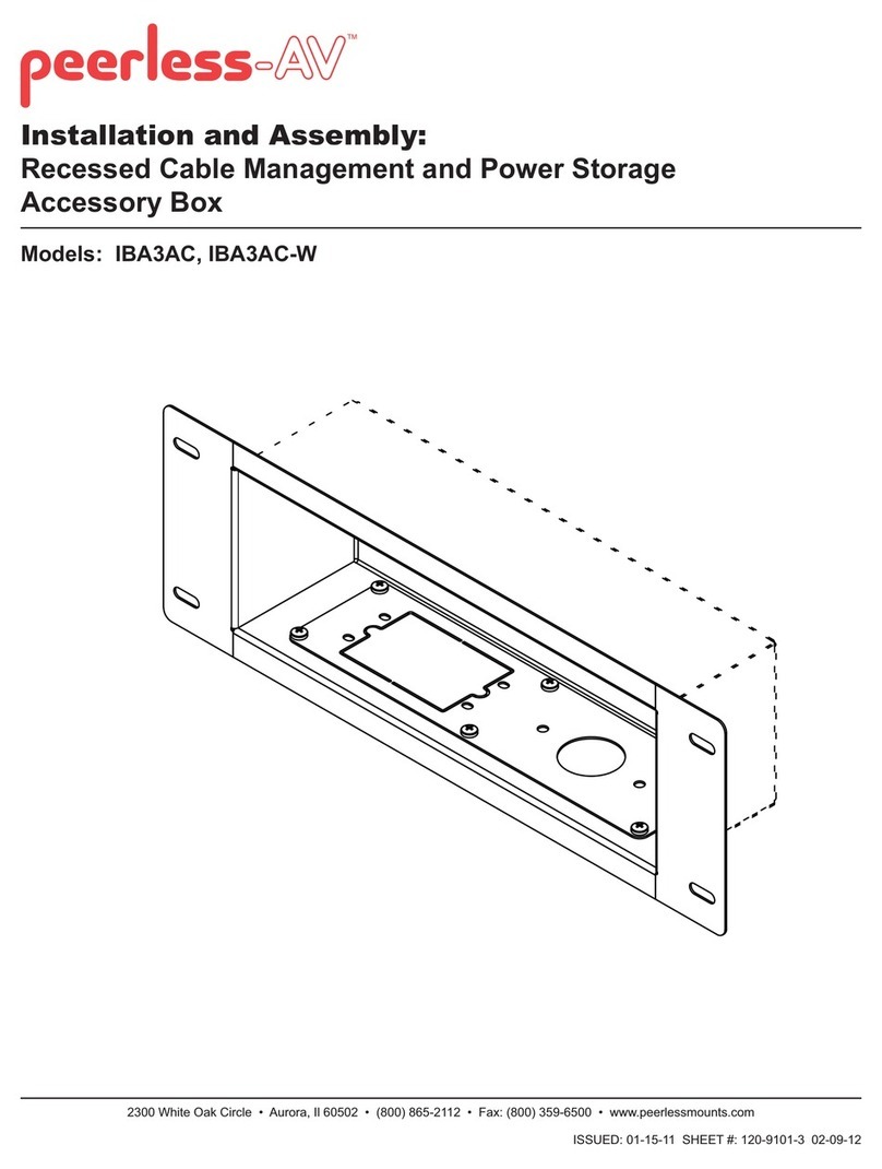 peerless-AV IBA3AC Guide