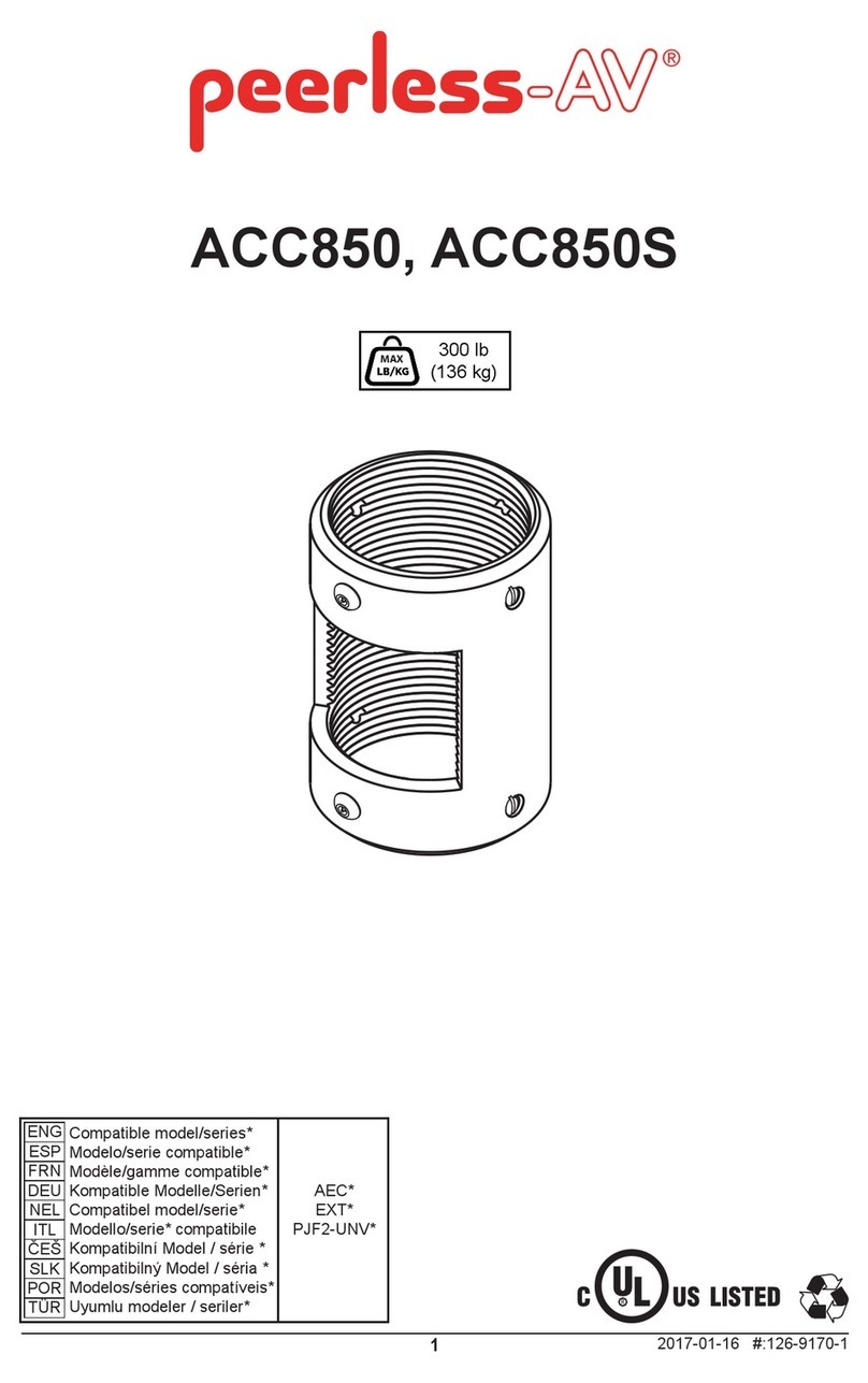 peerless-AV ACC850 manual