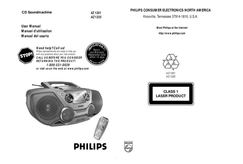 Philips AZ1325/17X user manual