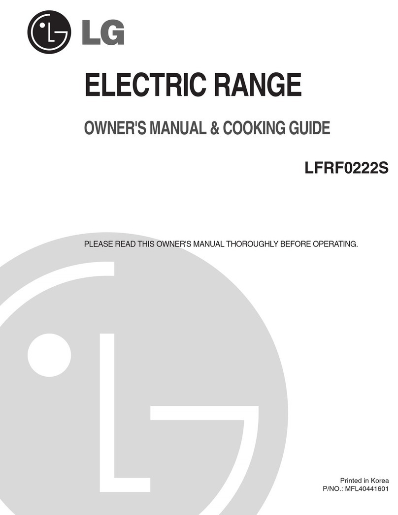 LG LFRF0222S Owner's manual & cooking guide