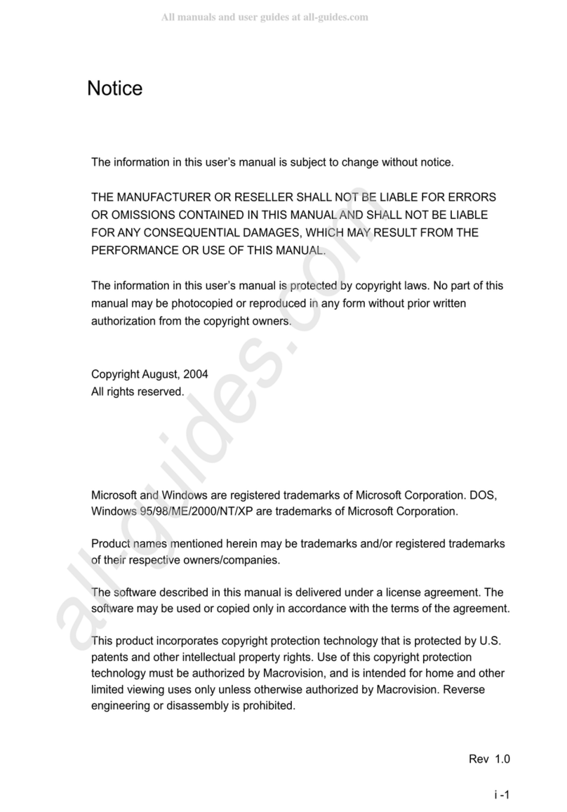 Alienware Sentia m3200 User manual Alienware Sentia m3200 User manual